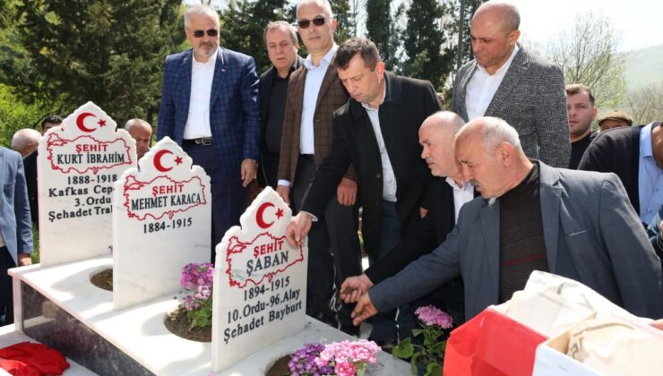 Samsun’da 3 şehit için 110 yıl sonra anma programı düzenlendi
