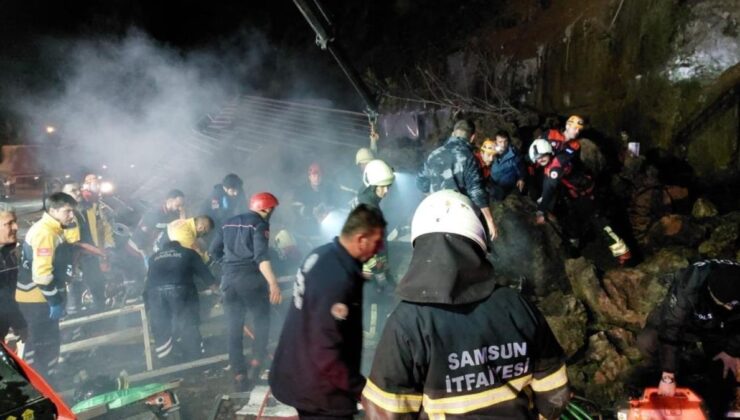 Samsun’da heyelanda toprak altında kaldılar
