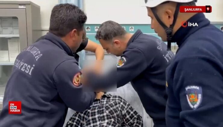 Şanlıurfa’da elbise giyerken gözünü fermuara sıkıştırdı