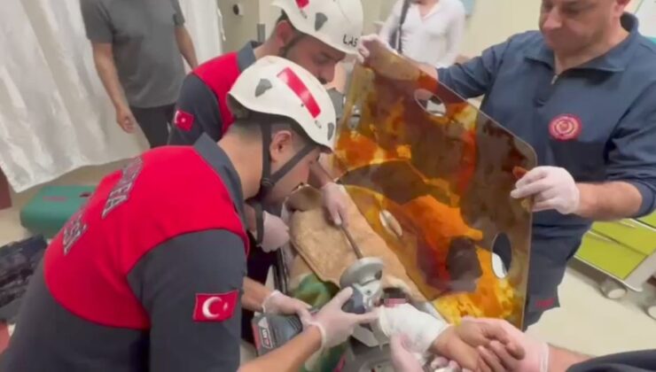 Şanlıurfa’da işçinin koluna demir şiş saplandı