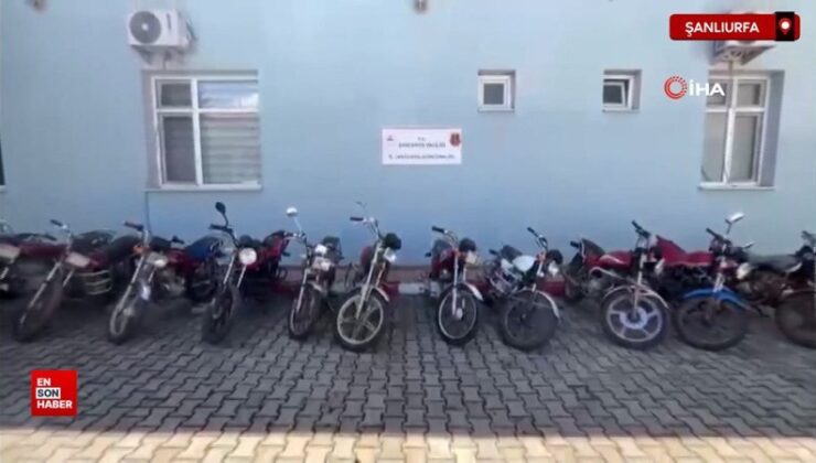 Şanlıurfa’da motosiklet hırsızlarına operasyon