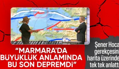Şener Üşümezsoy’dan son açıklama: Marmara’da büyük sarsıntılar bitti