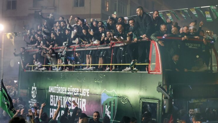 Süper Lig’e yükselen Kocaelispor’da şampiyonluk coşkusu