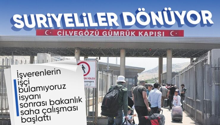 Suriyelilerin gidişinin iş gücüne etkisi ölçülecek