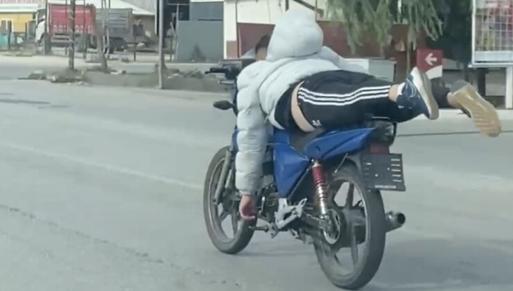 Tekirdağ’da motosikleti yüzüstü sürdü