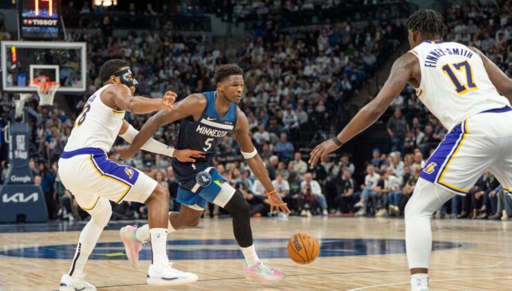 Timberwolves, Edwards’ın 43 sayı attığı maçta Lakers’ı yendi
