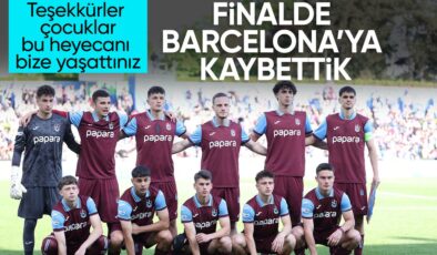 Trabzonspor 19 Yaş Altı Futbol Grubu, UEFA Gençlik Ligi finalinde Barcelona’ya yenildi