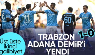 Trabzonspor, Adana Demirspor karşısında tek golle güldü