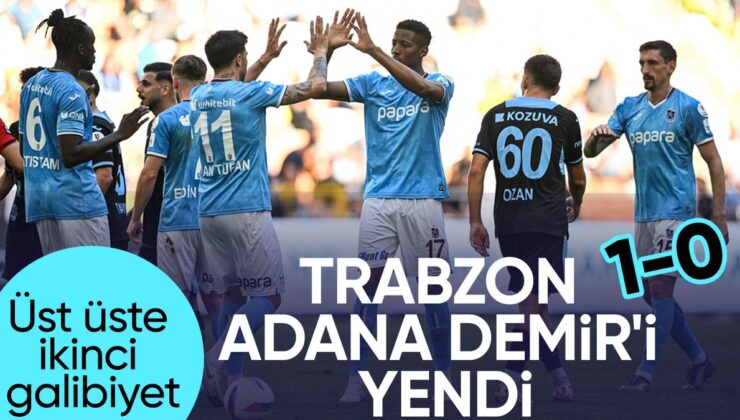 Trabzonspor, Adana Demirspor karşısında tek golle güldü