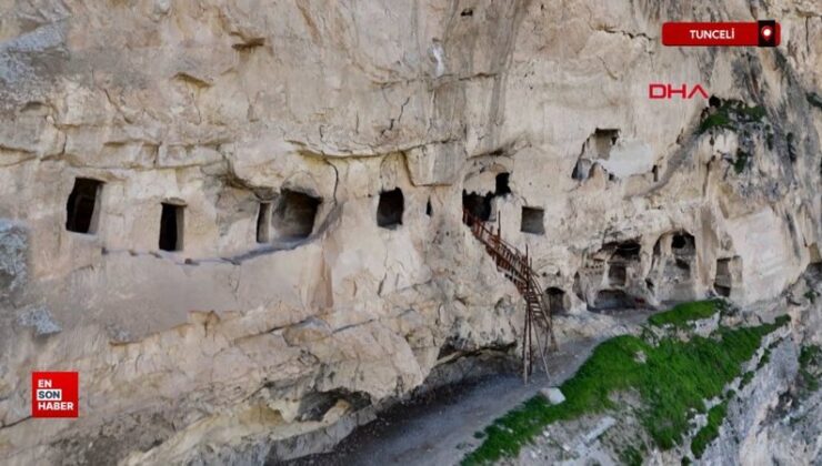 Tunceli’deki tarihi ‘İn delikleri’ turizme kazandırılıyor