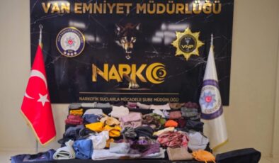 Van’da pes dedirten uyuşturucu kaçakçılığı yöntemi