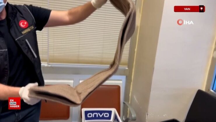 Van’da pes dedirten uyuşturucu kaçakçılığı yöntemi