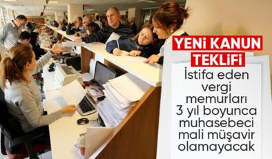Yeni kanun teklifinde, vergi memurlarına 3 yıl yasağı geliyor