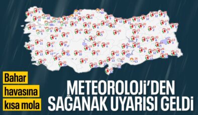 Yurt genelinde hava durumu: Sağanak yağış etkisini sürdürecek