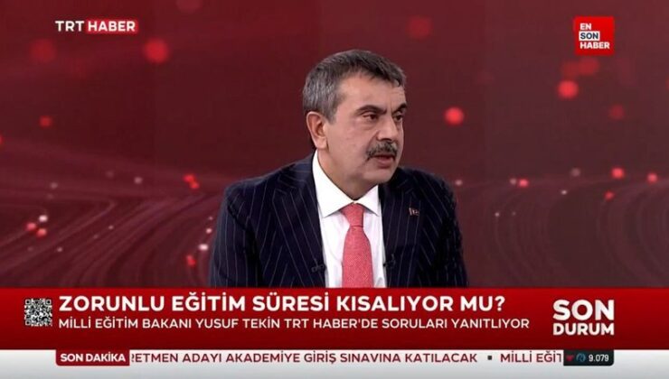 Yusuf Tekin: Bu türlü bir planlamamız yok