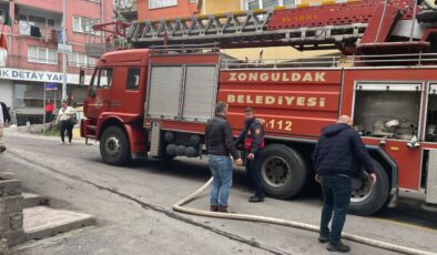 Zonguldak’ta yangında mahsur kalan görme engelliyi otopark görevlisi kurtardı