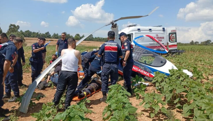 Adana’da jandarmaya ilişkin cayrokopter düştü: 2 yaralı