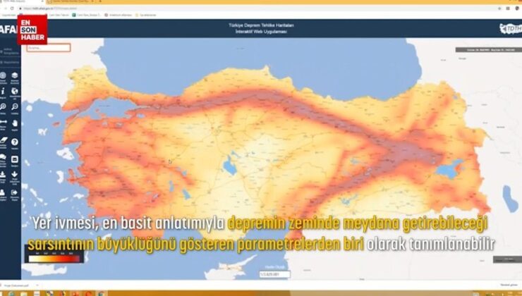 AFAD Türkiye Zelzele Tehlike Haritası’nı yayınladı