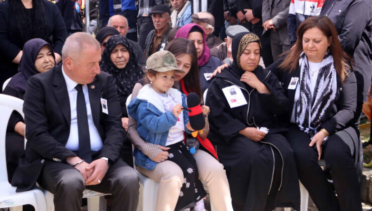 Afyonkarahisar’da son seyahatine uğurlanan şehit Lider Özen’in kızından yürek yakan kelamlar