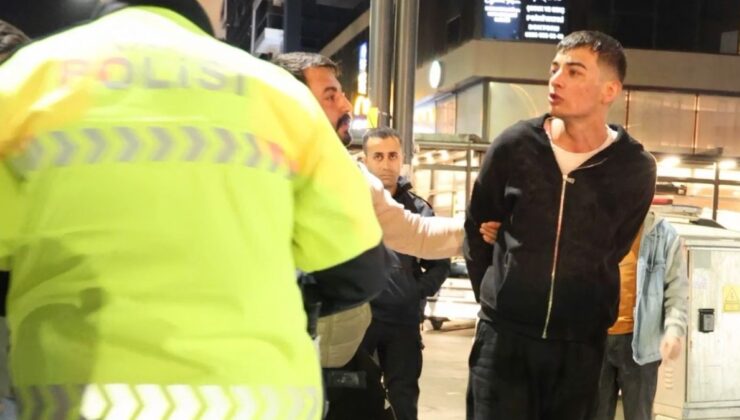 Aksaray’da alkollü şoför, polis aracına saldırdı: Dişim ağrıyor