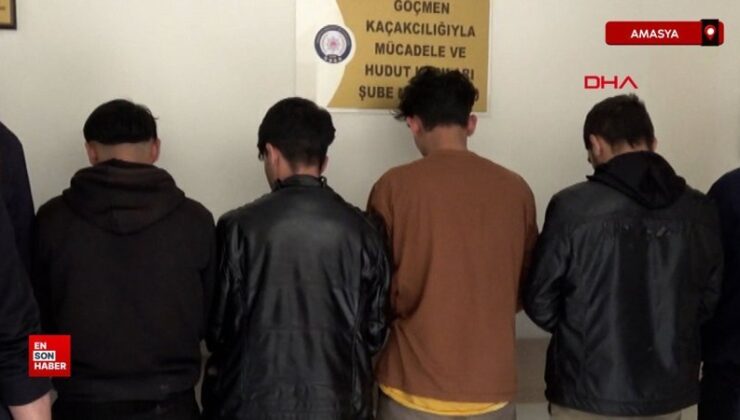 Amasya’da arabadan 6 kaçak göçmen çıktı