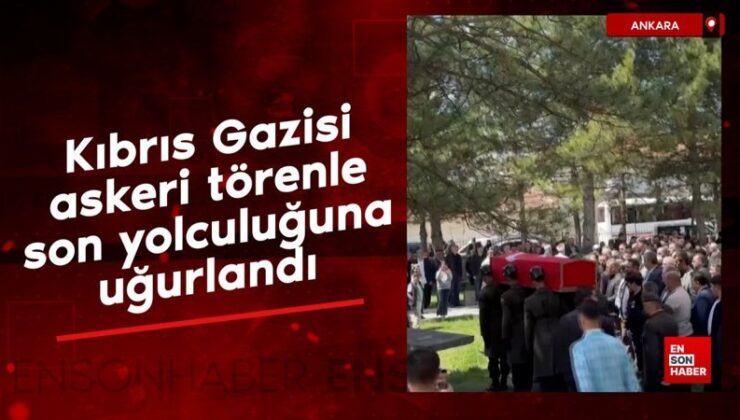 Ankara’da Kıbrıs Gazisi askeri merasimle son seyahatine uğurlandı