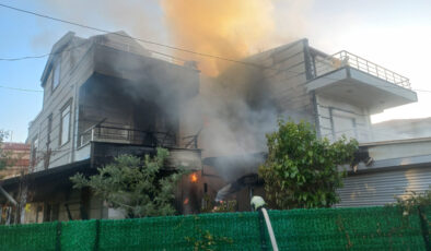 Balıkesir’de villa garajında korkutan yangın