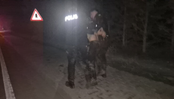 Bartın’da polisler ve bir kuşkulu ortasındaki kovalamaca bataklıkta bitti