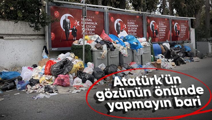 Beşiktaş’ta çöp dağları vatandaşı isyan ettirdi