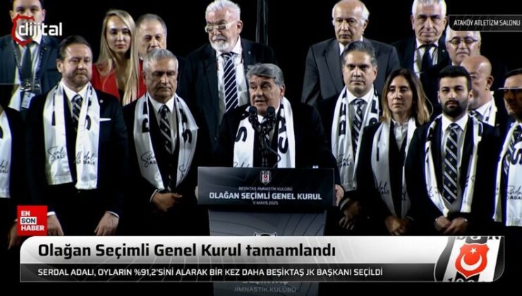 Beşiktaş’ta Serdal Adalı, tekrar lider oldu