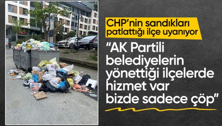 Beşiktaş’ta toplanmayan çöpler vatandaşları ve esnafı rahatsız ediyor