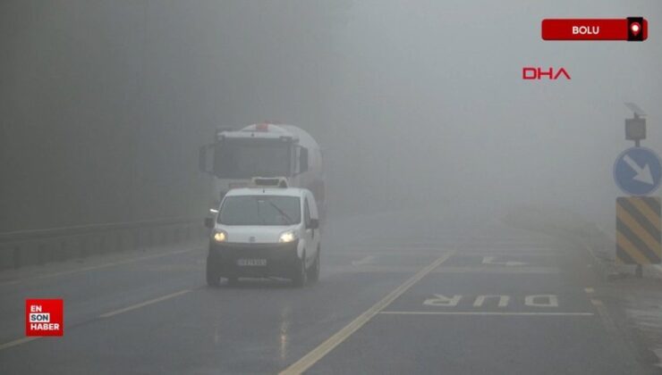 Bolu Dağı’nda ağır sis