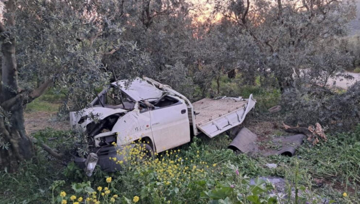 Bursa’da hurdaya dönen kamyonetten şoförü sağ çıktı