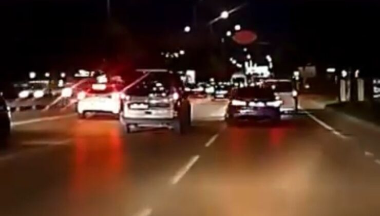 Bursa’da trafik kurallarını hiçe sayıp makas attı