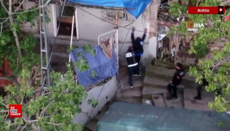 Bursa’da zehir tacirlerine yapılan baskında 34 kuşkulu tutuklandı