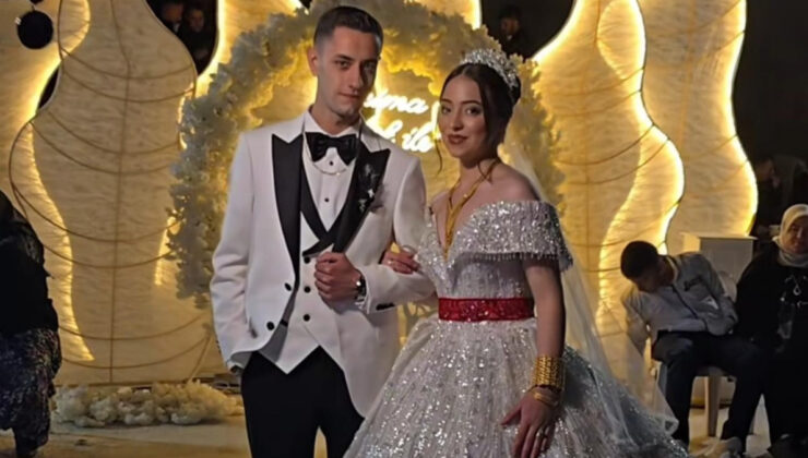 Çanakkale’de düğünde takı merasiminde geline buzağı, damada at ikram ettiler