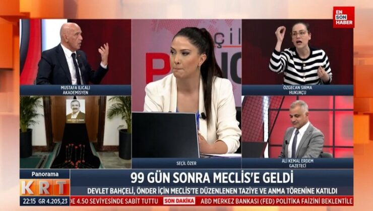 Canlı yayında tartışma: Senin yaşın Bahçeli’yi eleştirmeye yetmez