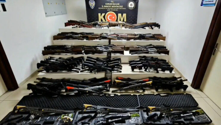 Çorum’da kaçak silah operasyonu: 118 av tüfeği ele geçirildi