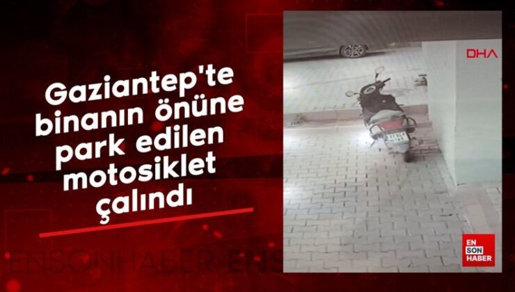 Gaziantep’te motosiklet hırsızlığı