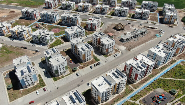 Gaziantep’te zelzele konutları tek tek tamamlanıyor