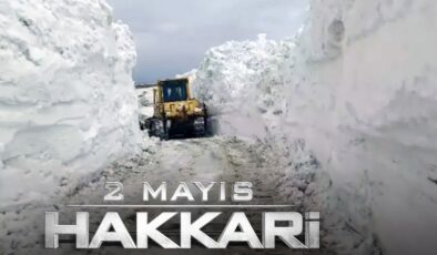 Hakkari Yüksekova’da 3 metrelik karla uğraş