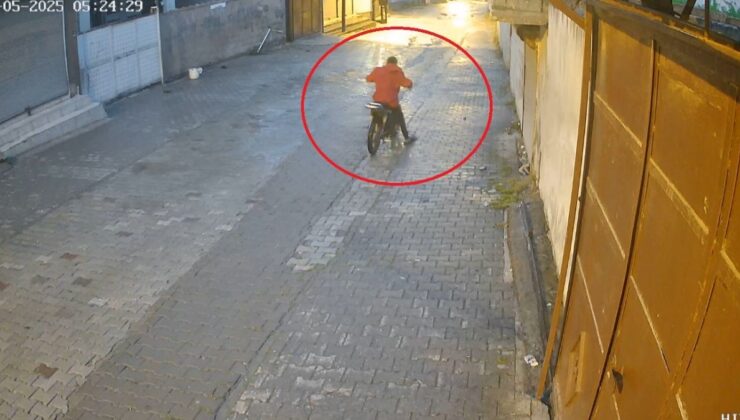 Hatay’da arızalanan motosikleti park edip, diğer motosikleti çalarak yoluna devam etti