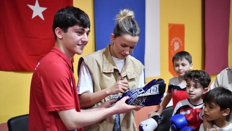 Hatice Akbaş, genç atletler ile buluştu