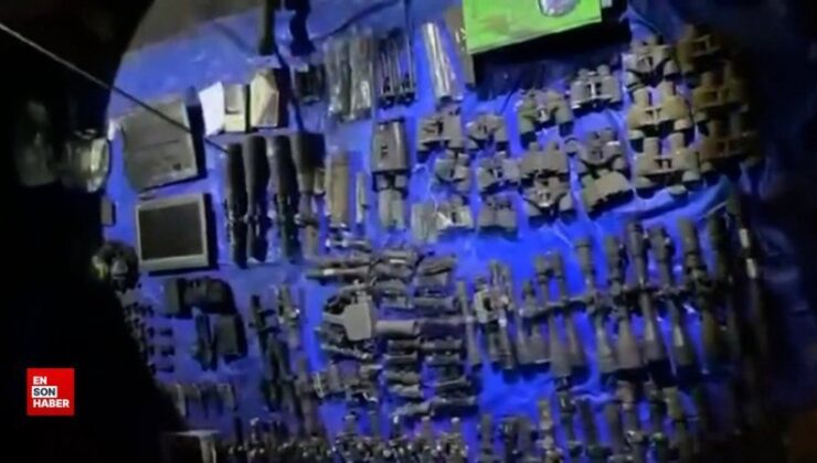 Irak’ın kuzeyinde teröristlerin kullandığı bir mağara imha edild