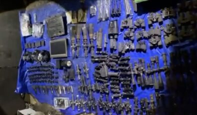 Irak’ın kuzeyinde teröristlerin kullandığı bir mağara imha edildi