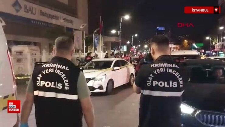İstanbul Beşiktaş’ta park yerinden çıkan arabaya silahlı atak