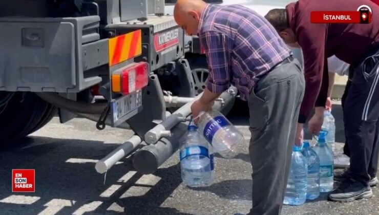 İstanbul Sarıyer’de su kesintisi vatandaşları isyan ettirdi
