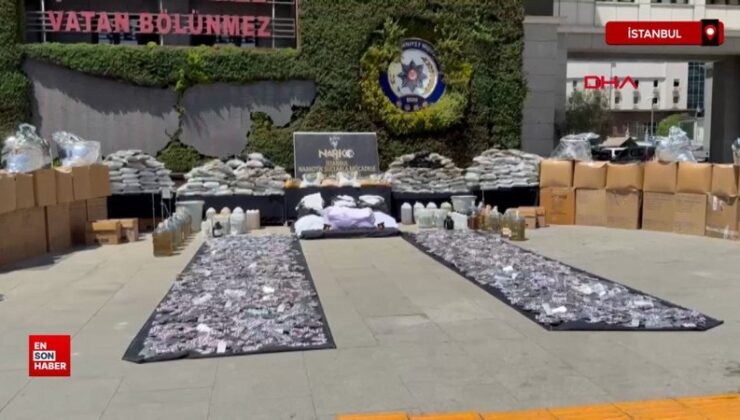 İstanbul’da 1 ton uyuşturucu ve 8 milyon hap ele geçirildi