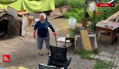 İstanbul’da bahçeye kaçan topu patlattı; çocuklara küfür etti