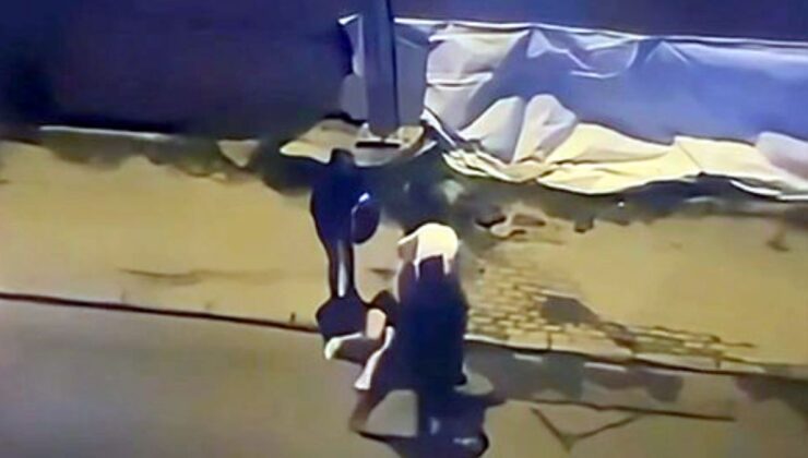 İstanbul’da bayana şiddet kamerada